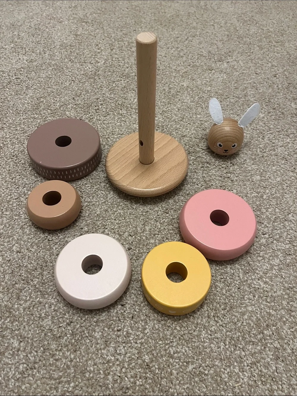 Wooden Stacking Bunny